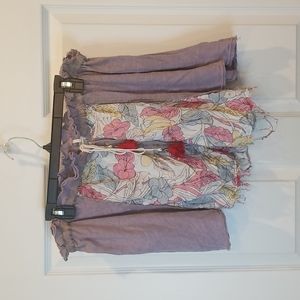 Free People Floral Frayed Hem Mini Skirt, Women's Size M